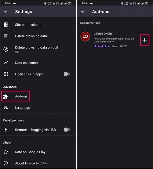 Firefox Android Uygulaması Nihayet Eklenti Desteği Aldı