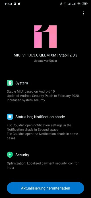 Xiaomi Mi Mix 3 Android 10 Güncellemesi