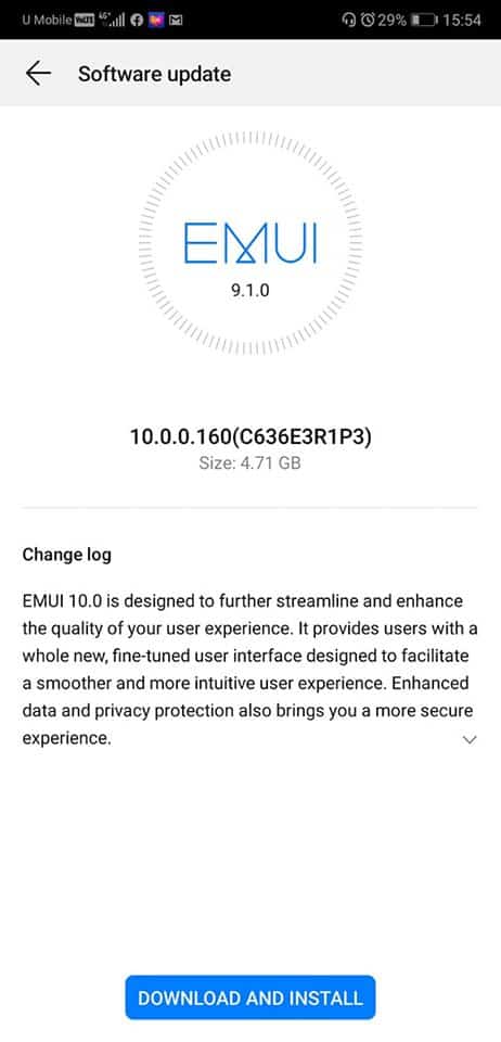Huawei P20 Serisi Küresel Olarak EMUI 10 Güncellemesini Alıyor