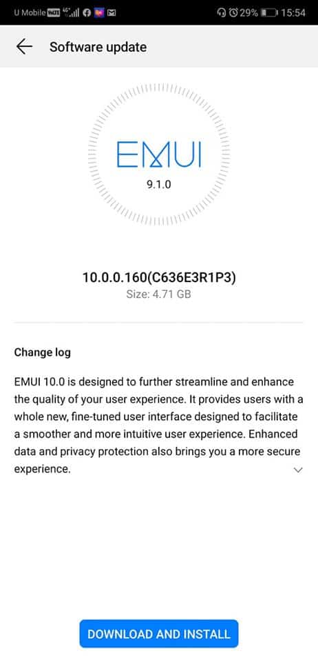 Huawei P20 Serisi Küresel Olarak EMUI 10 Güncellemesini Alıyor
