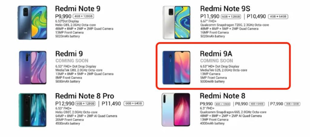 Redmi 9A Modelinin Render Görüntüsü ve Teknik Özellikleri Ortaya Çıktı