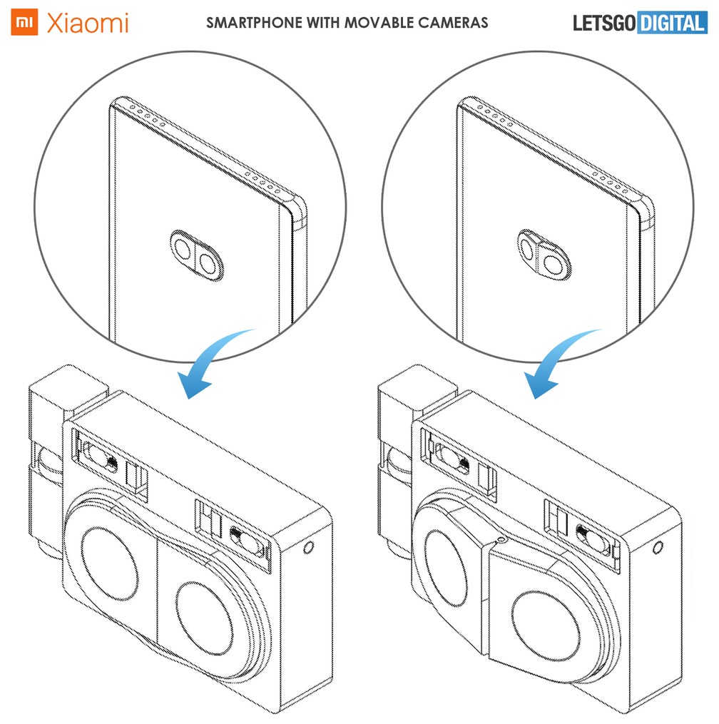 Xiaomi, Eğimli Kameralara Sahip Bir Akıllı Telefon Patenti Aldı